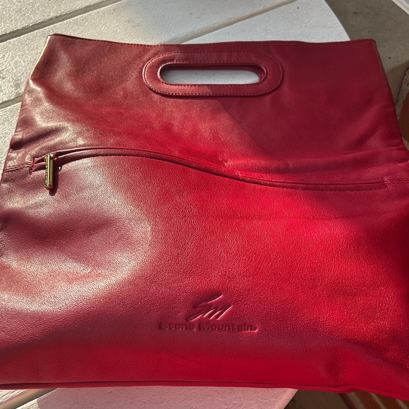Vintage Stone Mountain Red Leather‎ Classic Clutch - Picture 5 of 13